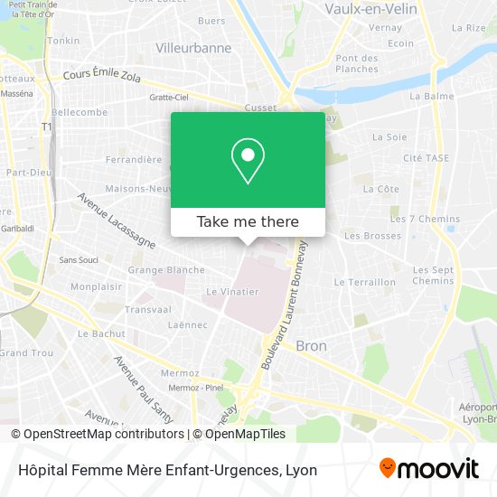 Hôpital Femme Mère Enfant-Urgences map