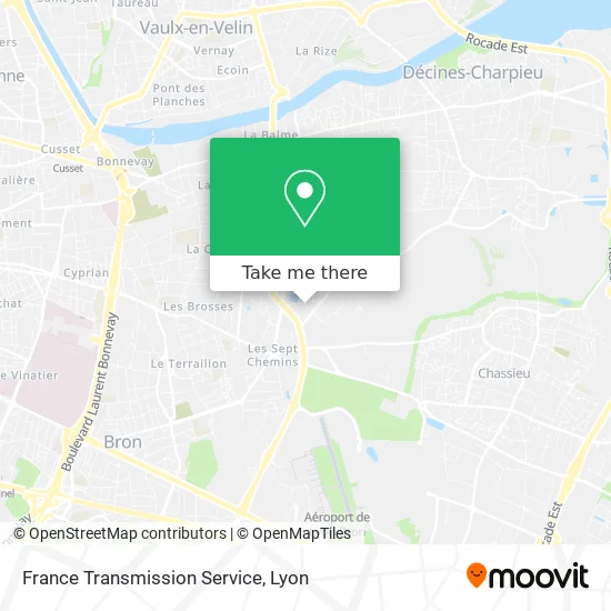 France Transmission Service map