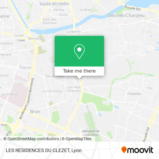 LES RESIDENCES DU CLEZET map
