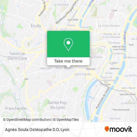 Agnès Soula Ostéopathe D.O map