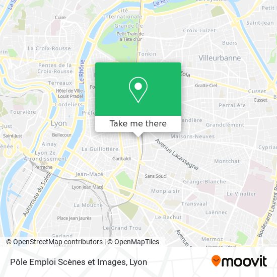 Pôle Emploi Scènes et Images map