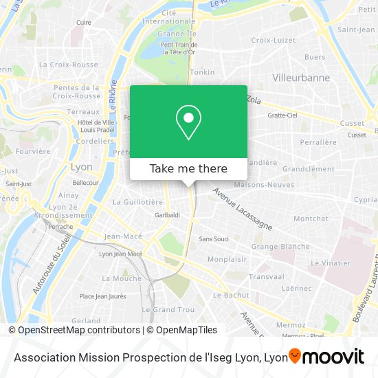 Association Mission Prospection de l'Iseg Lyon map