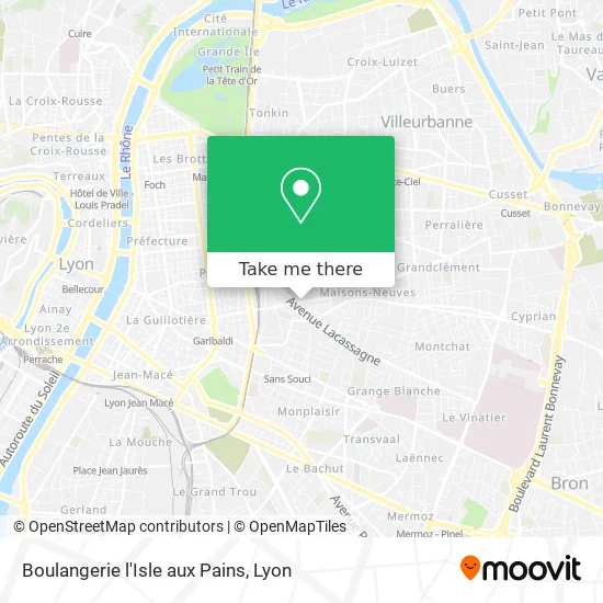 Boulangerie l'Isle aux Pains map