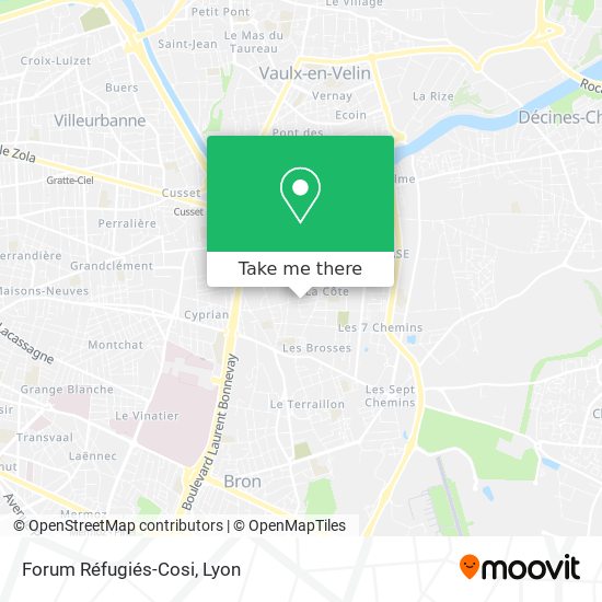 Forum Réfugiés-Cosi map