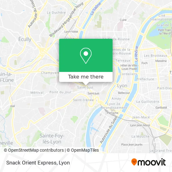 Snack Orient Express map