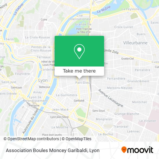 Association Boules Moncey Garibaldi map