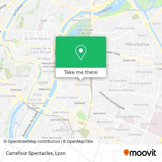 Carrefour Spectacles map