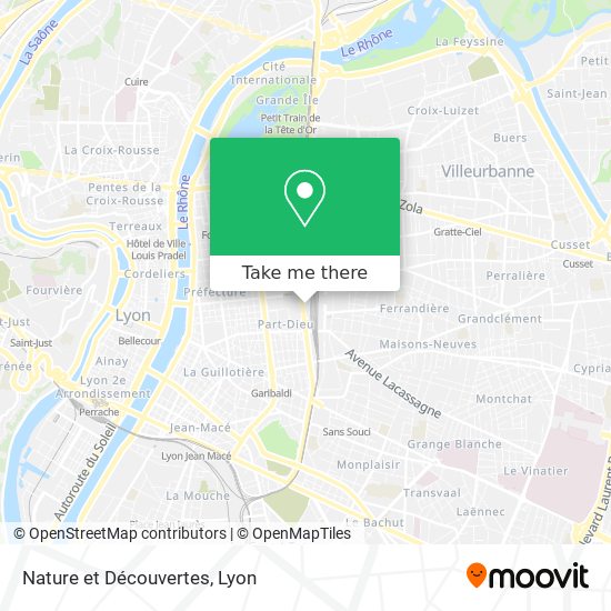 Nature et Découvertes map