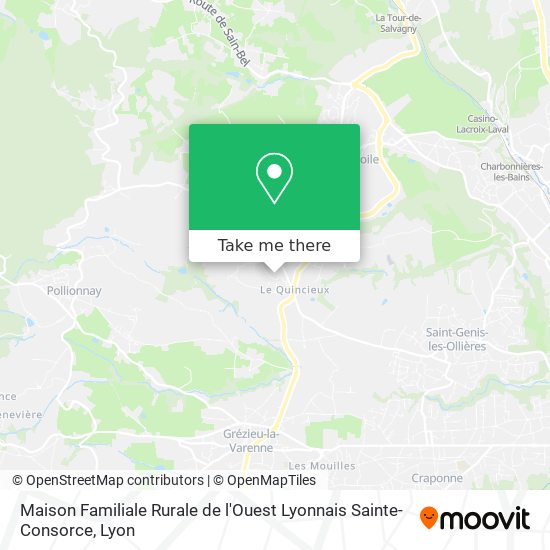 Maison Familiale Rurale de l'Ouest Lyonnais Sainte-Consorce map