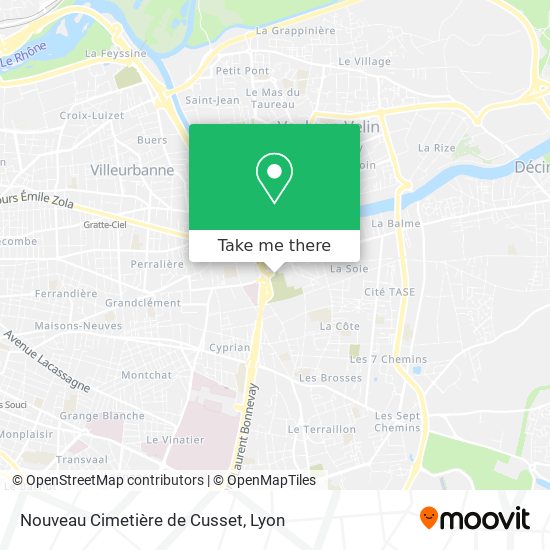 Nouveau Cimetière de Cusset map