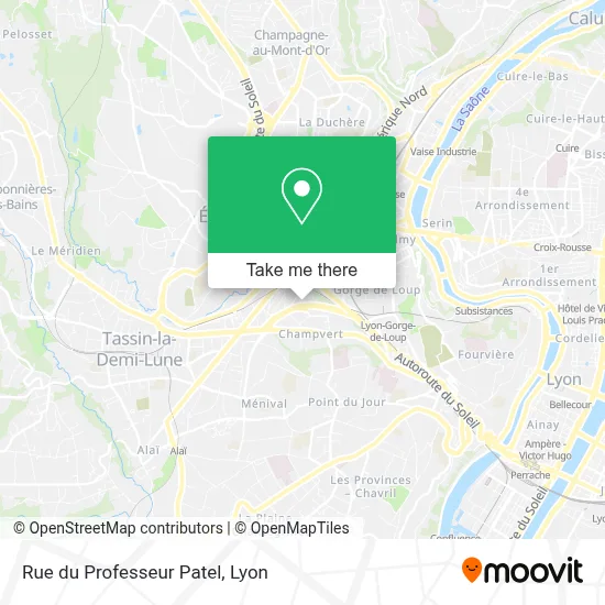 Mapa Rue du Professeur Patel