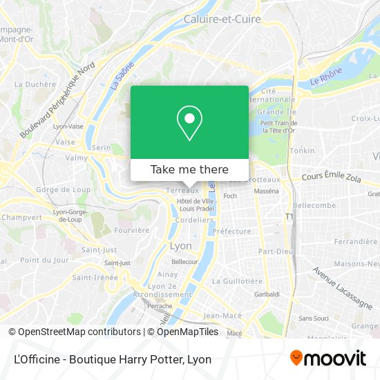 L'Officine - Boutique Harry Potter map