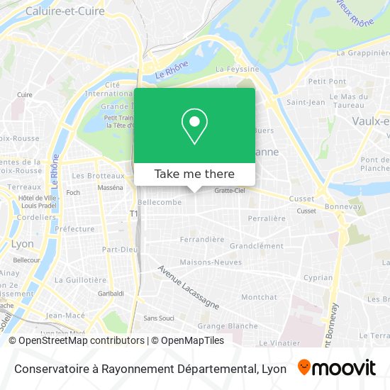 Conservatoire à Rayonnement Départemental map