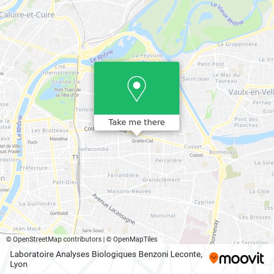 Mapa Laboratoire Analyses Biologiques Benzoni Leconte