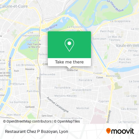 Restaurant Chez P Bozoyan map