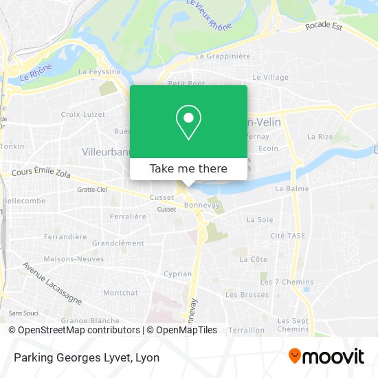 Parking Georges Lyvet map