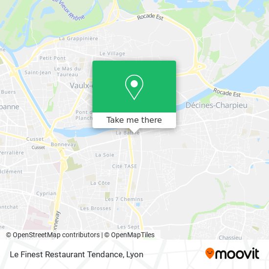 Le Finest Restaurant Tendance map