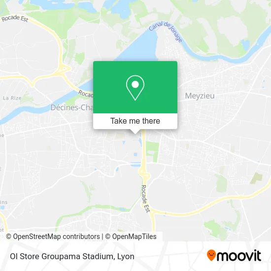 Ol Store Groupama Stadium map