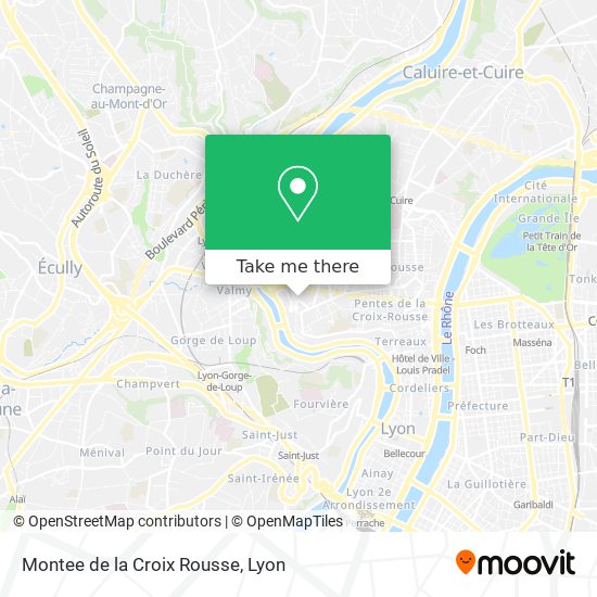 Montee de la Croix Rousse map