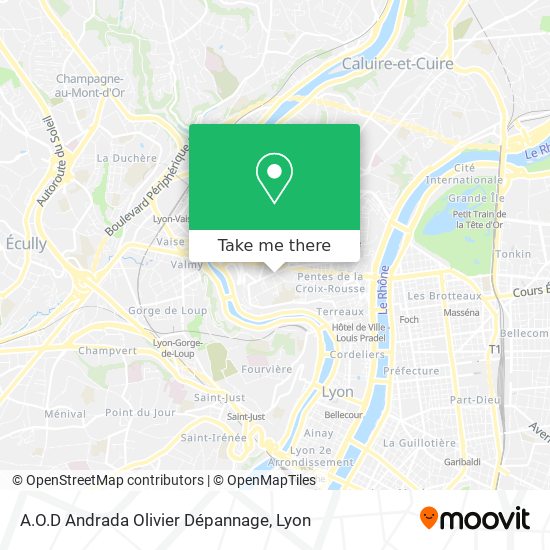 A.O.D Andrada Olivier Dépannage map