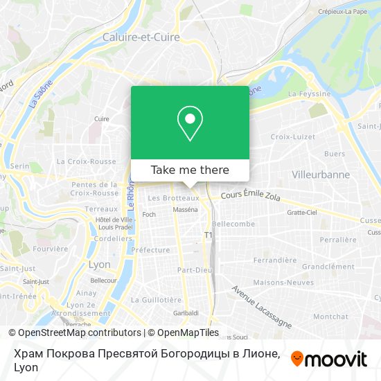 Храм Покрова Пресвятой Богородицы в Лионе map