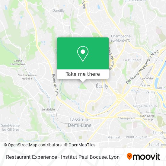 Restaurant Experience - Institut Paul Bocuse map