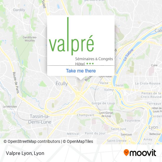 Valpre Lyon map
