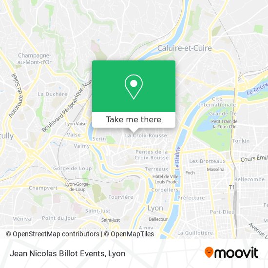 Jean Nicolas Billot Events map