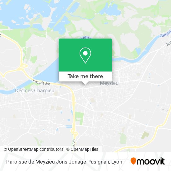 Paroisse de Meyzieu Jons Jonage Pusignan map