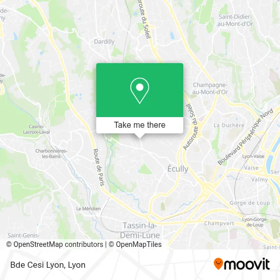Bde Cesi Lyon map