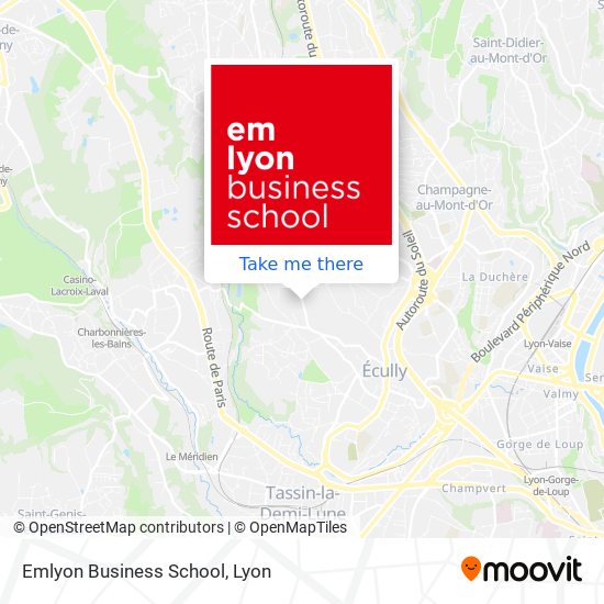 Mapa Emlyon Business School