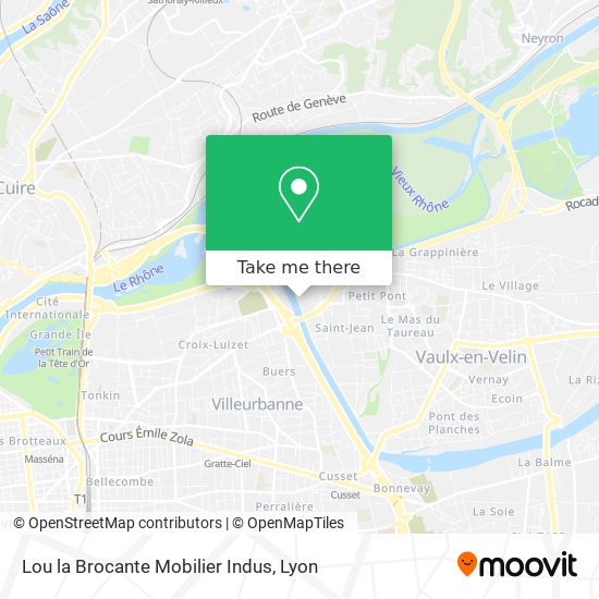 Lou la Brocante Mobilier Indus map