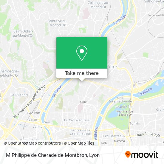 M Philippe de Cherade de Montbron map
