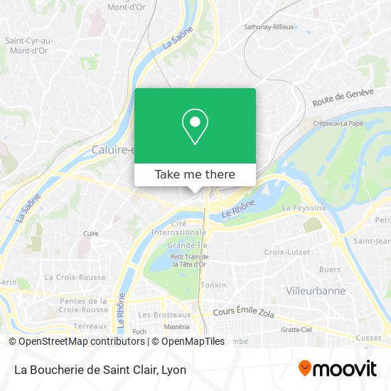 La Boucherie de Saint Clair map