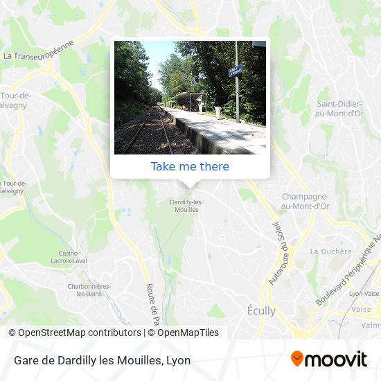 Gare de Dardilly les Mouilles map