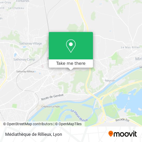 Médiathèque de Rillieux map