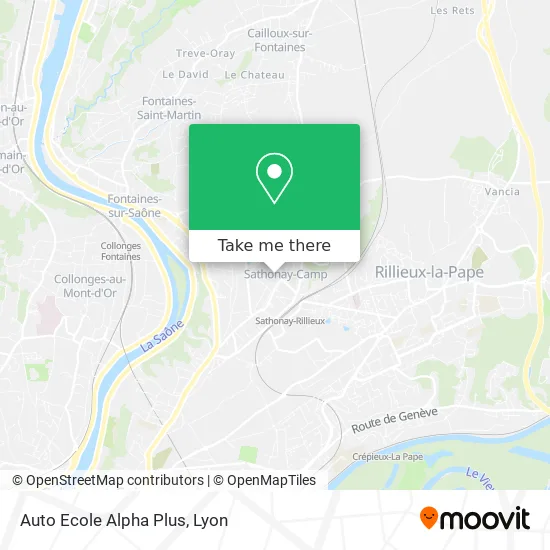 Auto Ecole Alpha Plus map