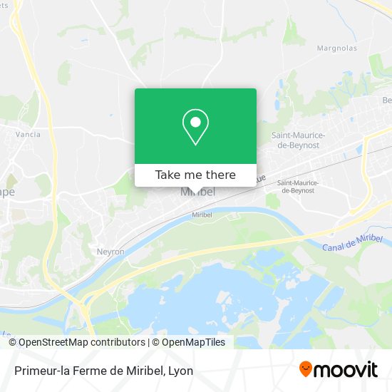 Primeur-la Ferme de Miribel map