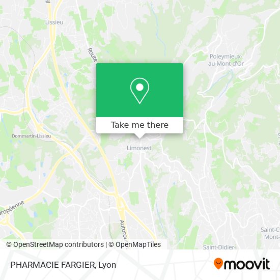 Mapa PHARMACIE FARGIER