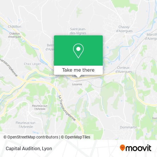 Capital Audition map