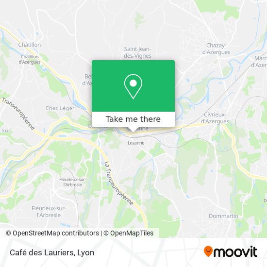 Mapa Café des Lauriers
