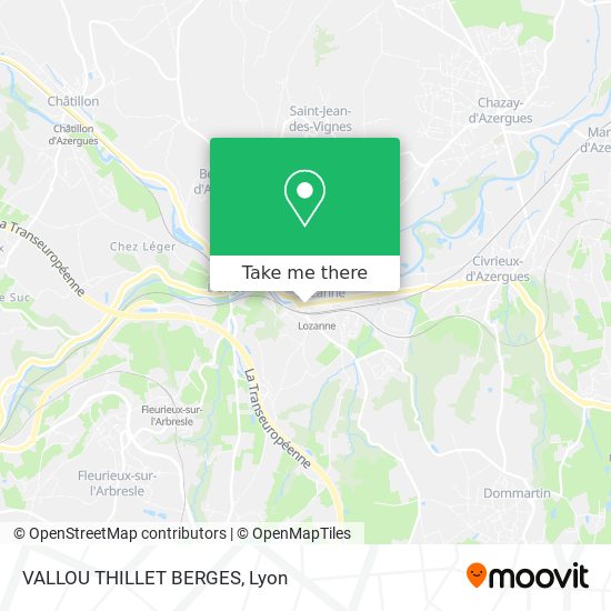 Mapa VALLOU THILLET BERGES