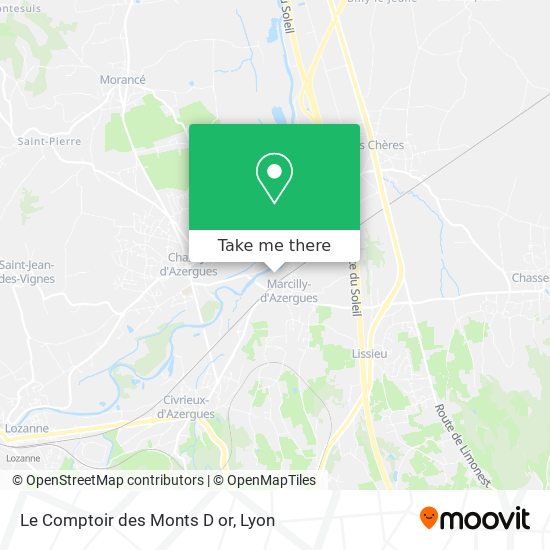 Le Comptoir des Monts D or map