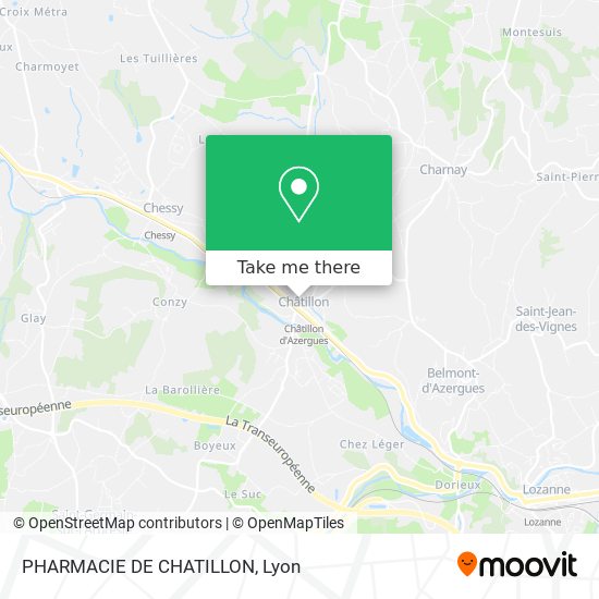 PHARMACIE DE CHATILLON map