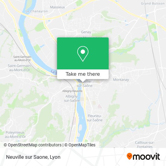Mapa Neuville sur Saone