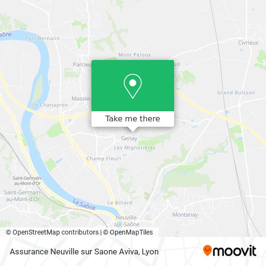 Mapa Assurance Neuville sur Saone Aviva