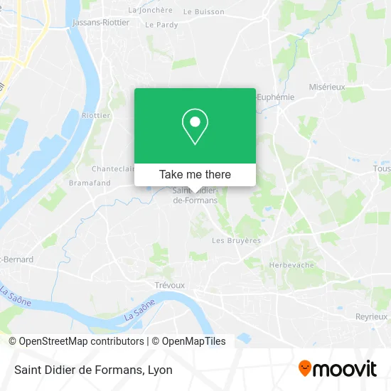 Saint Didier de Formans map