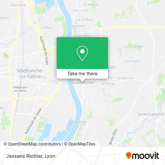 Jassans Riottier map