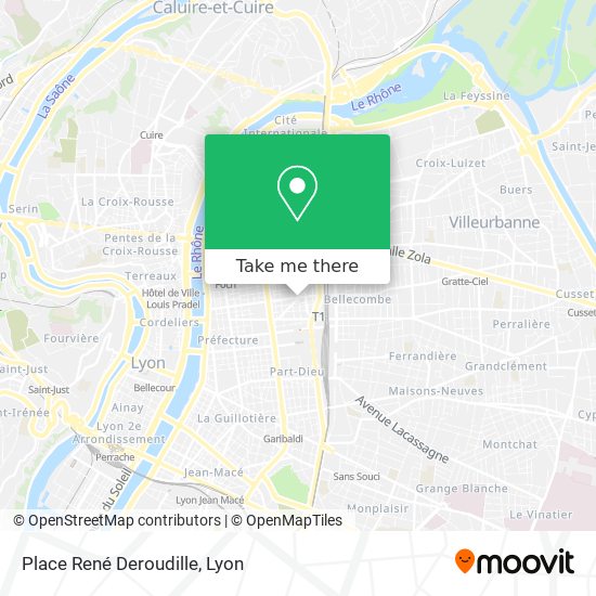 Place René Deroudille map
