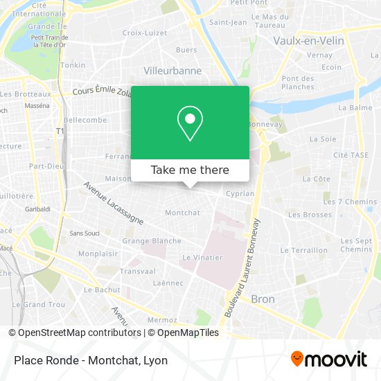 Place Ronde - Montchat map